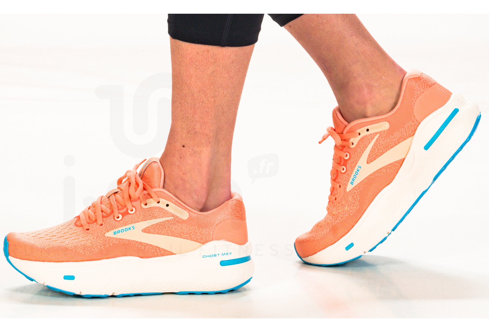 Brooks Ghost Max 3 Scarpe Running Donna: Cocco/Grigio/Blu, 8.5 Wide, Ammortizzazione DNA LOFT V3, Certificato Diabetico - 2