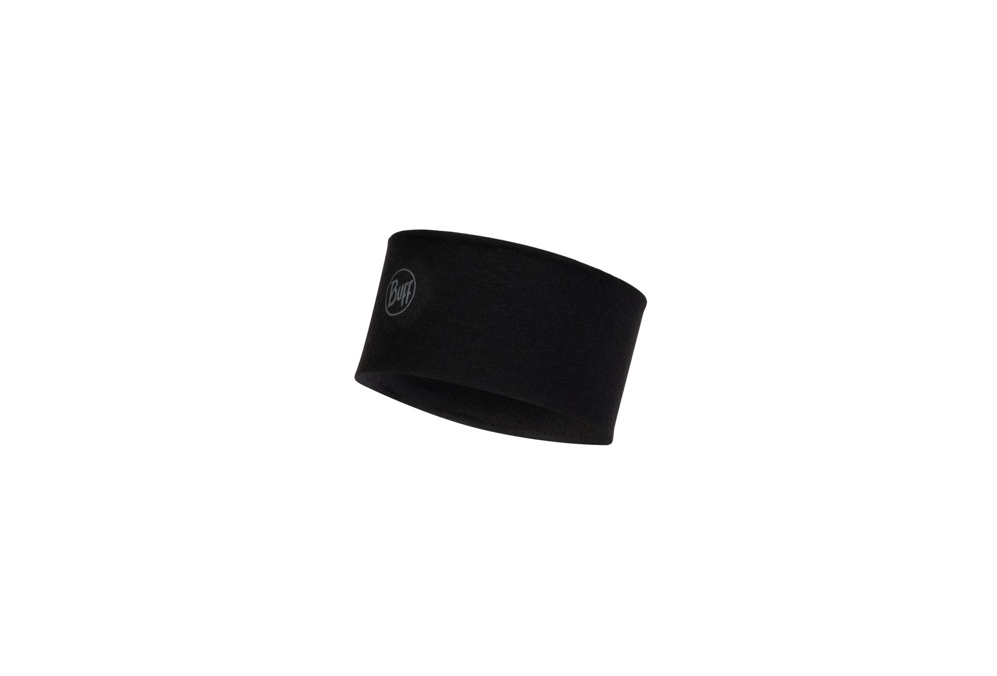 Buff 2L Midweight Merino Wool Solid Black Casquettes / bandeaux