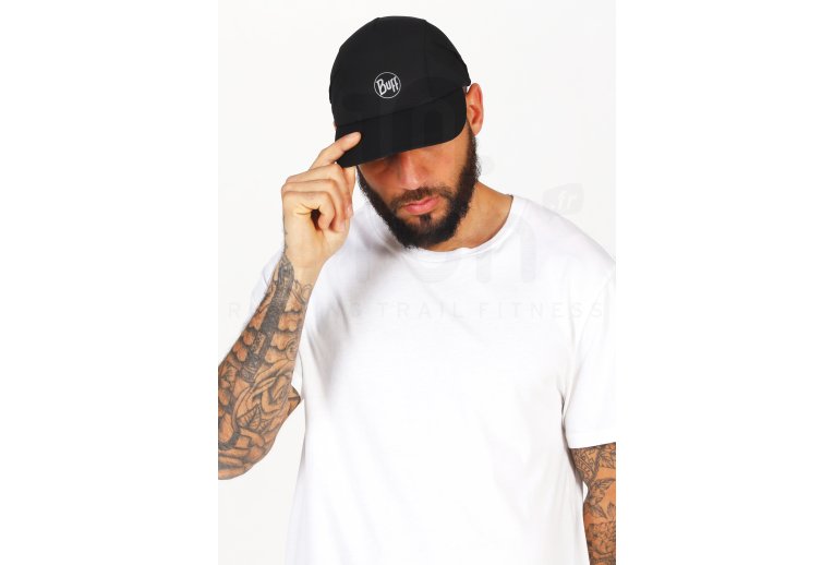 Buff Pro Run Cap R-Solid Black