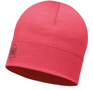 Buff Bonnet Merino Wool Solid Pink Hibiscus