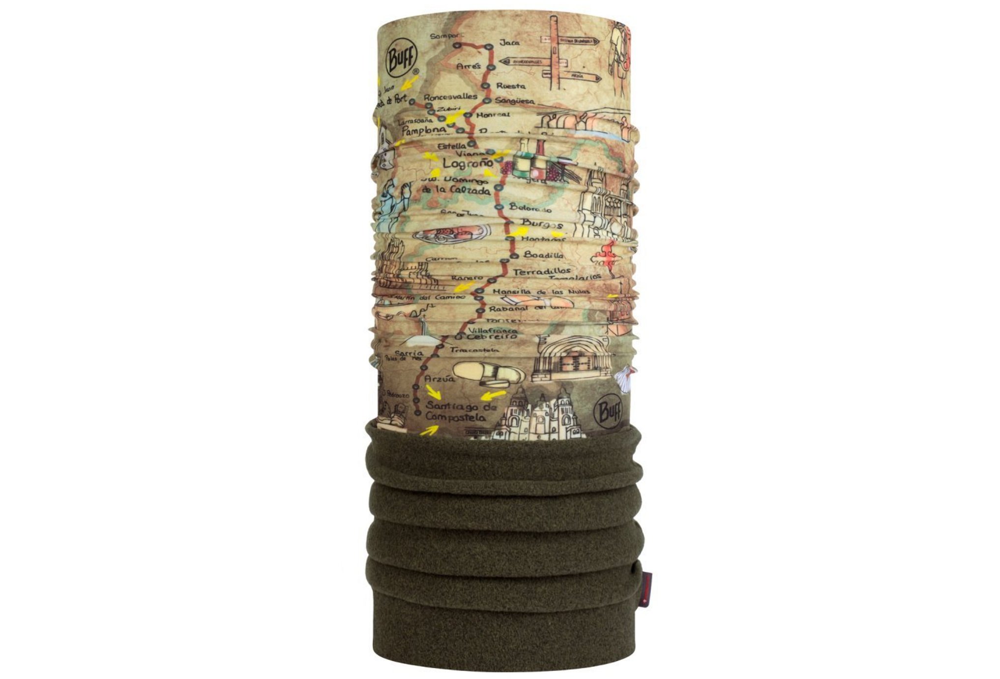 Buff Camino De Santiago Polar Geo Topics Multi Diététique Accessoires