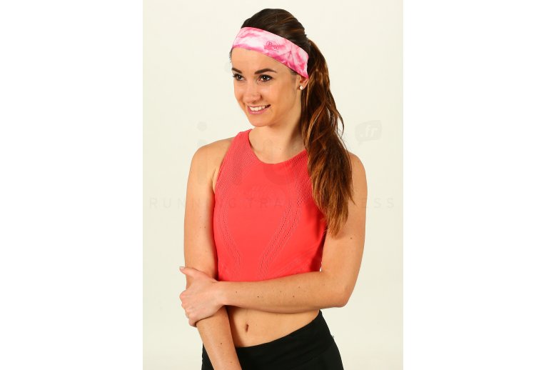 Buff cinta para el pelo Coolnet UV+ Slim Headband Ray Rose Pink