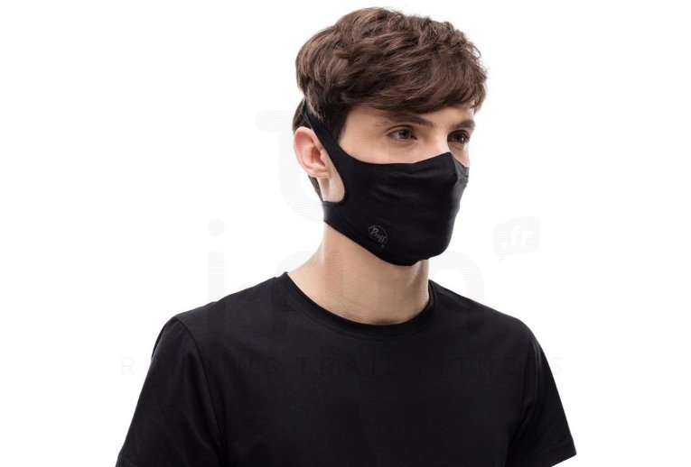 Buff Masque Filtrant Solid Black
