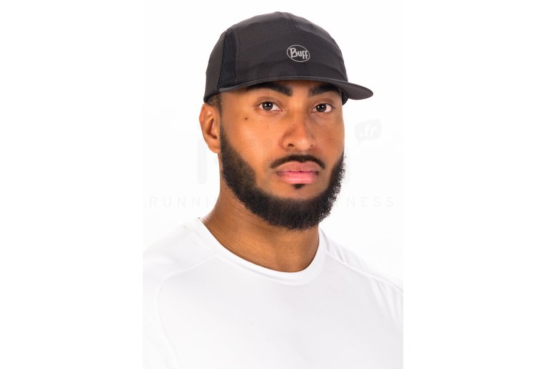 Buff Run Cap R-Solid Black