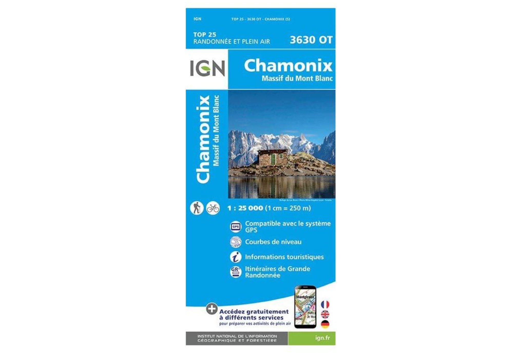 Carte IGN Chamonix-Mont-Blanc 3630OT Cartes