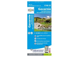 Carte IGN Gavarnie 1748OT