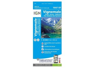 Carte IGN Vignemale 1647OT