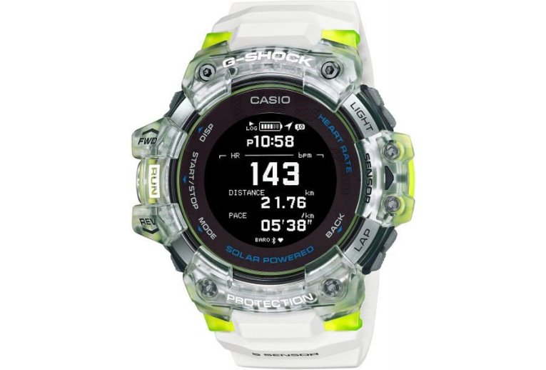 Casio G-SQUAD HR GBD-H1000-7A9ER et sac tanche G-Shock offert
