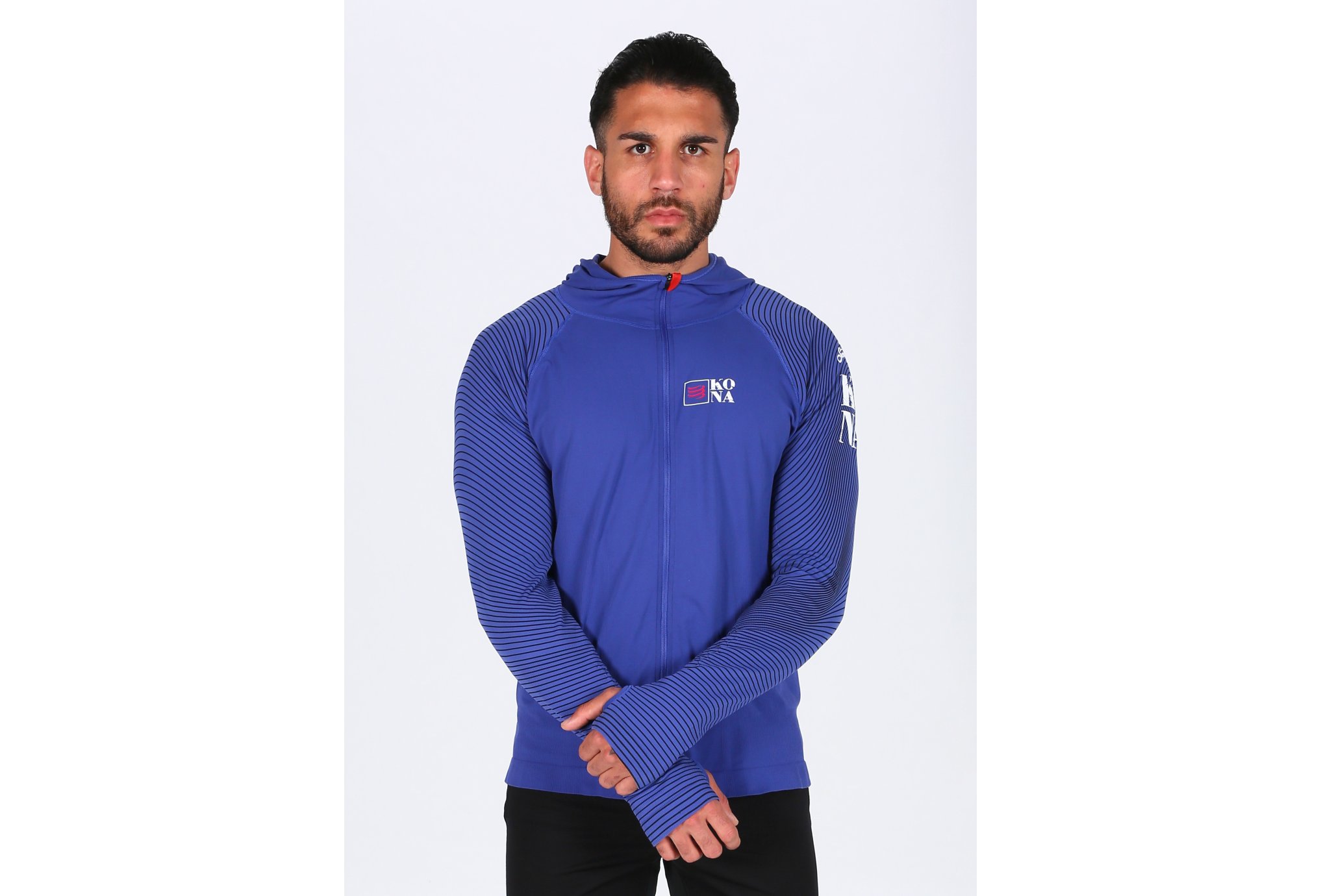 Compressport 3D Thermo Seamless Hoodie Kona M vêtement running homme