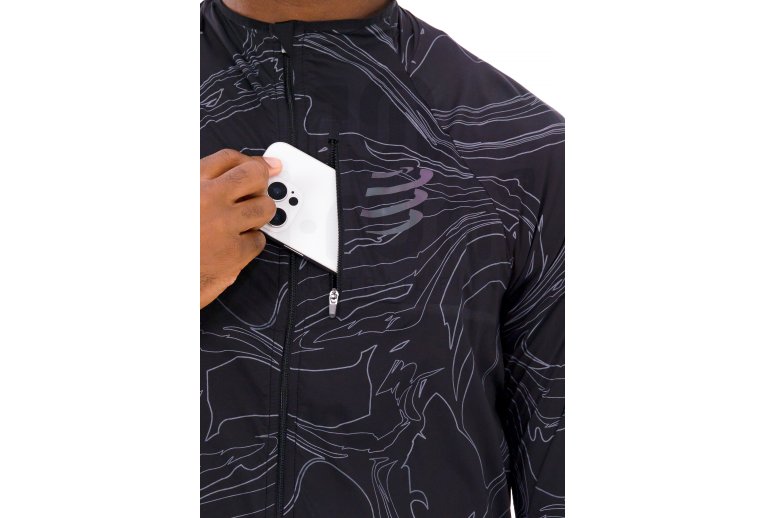 Compressport chaqueta Hurricane Windproof Aurora