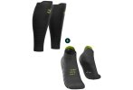 Compressport Pack de Pro Racing V 3.0 Run Low Black Edition + R2 Oxygen Black Edition