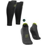 Compressport Pack Pro Racing V 3.0 Run Low Black Edition + R2 Oxygen Black Edition