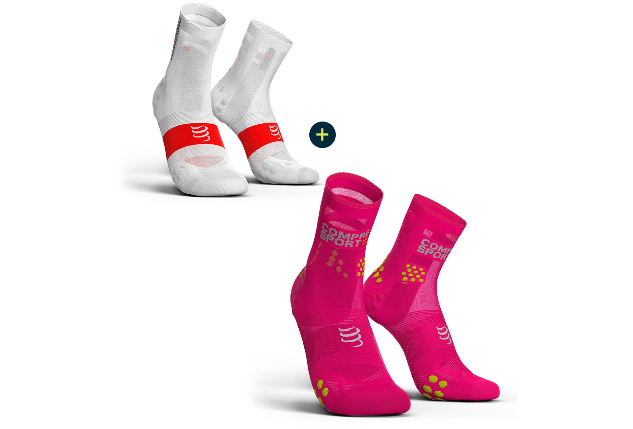Compressport Pack Pro Racing V 3.0 UltraLight Run High Chaussettes