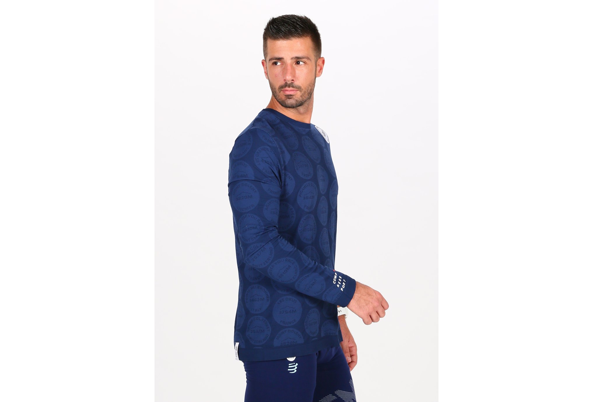 Compressport Training Badges Mont Blanc 2020 M Diététique Vêtements homme