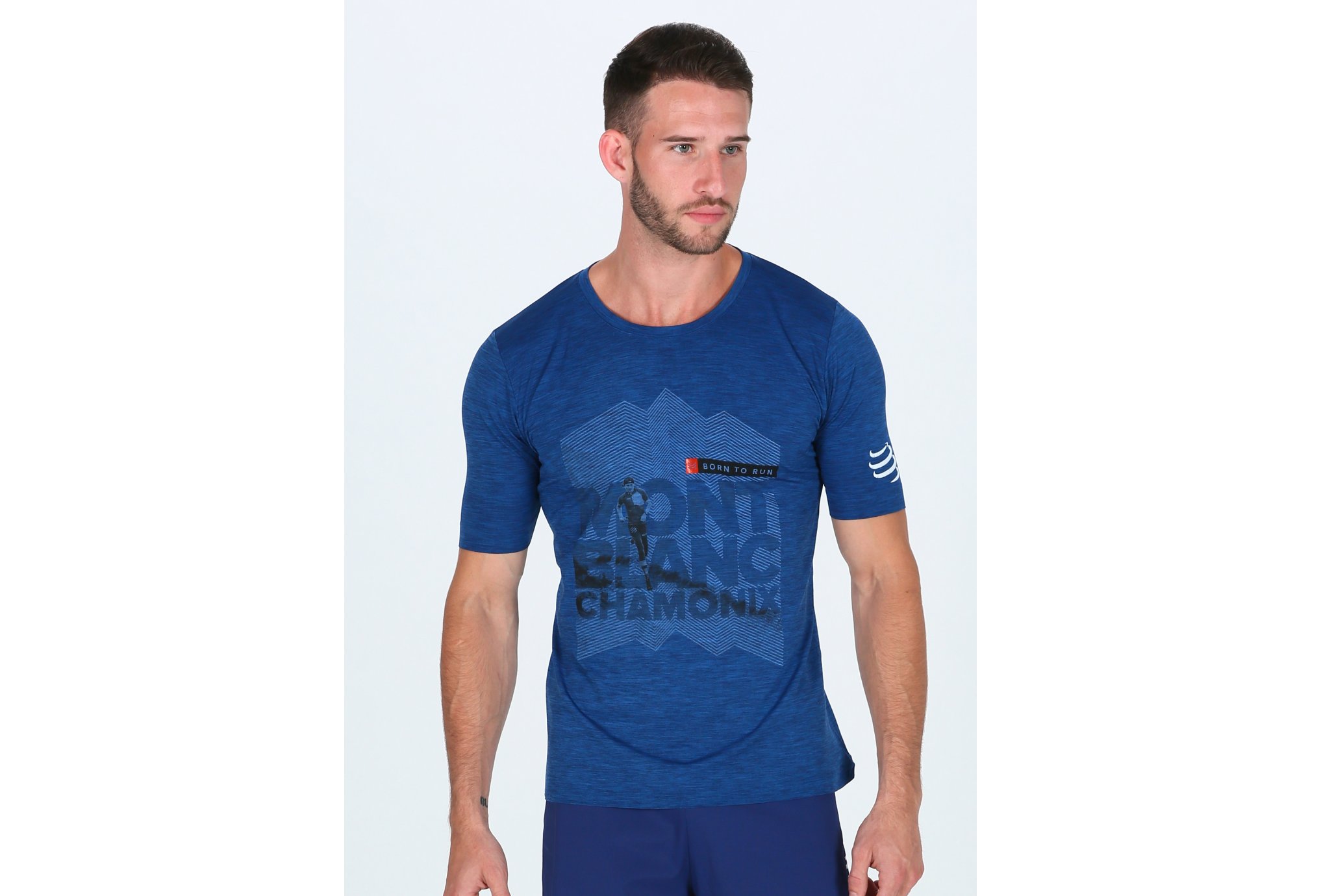 Compressport Training Tshirt Mont Blanc 2018 M vêtement running homme
