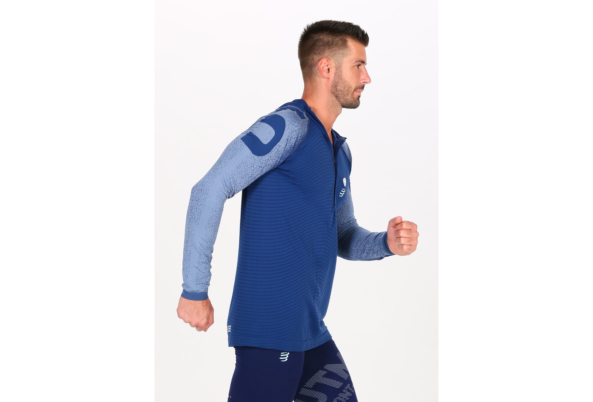 Compressport Ultra Trail 180g Racing Hoodie UTMB 2020 M vêtement running homme