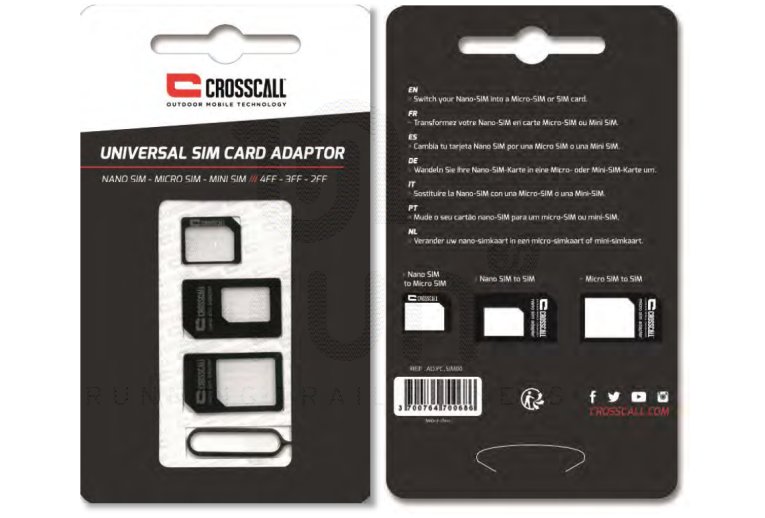 Crosscall Adaptateur carte SIM/Nano/Micro