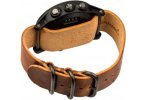 Garmin Correa de cuero marrn para reloj Fnix 3