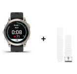 Garmin EPIX Gen 2 Sapphire Titane - 47 mm + bracelet silicone noir