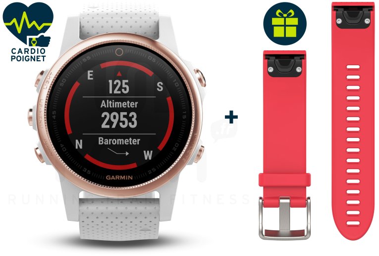 Garmin Fenix 5 S GPS Multisports Sapphire Rose Gold +Correa de regalo