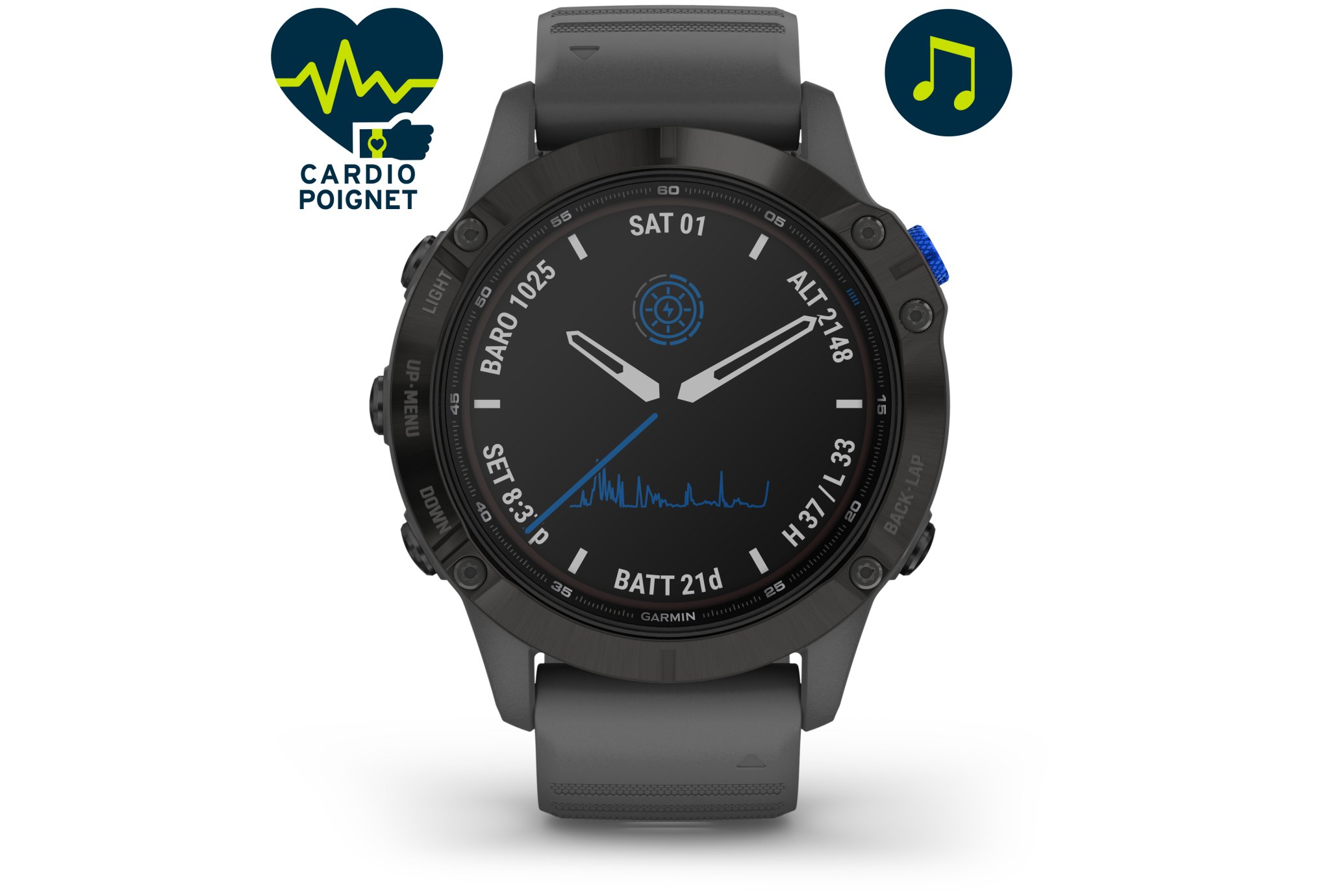 Garmin Fenix 6 Pro Solar Cardio-Gps