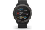Garmin Fenix 6X Pro Solar Titanio y correa de cuero QuickFit 26 mm