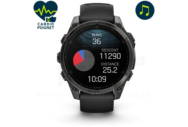 Garmin Fenix 8 AMOLED Sapphire Titane 47mm