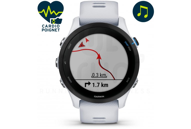 Garmin Reloj Running - Forerunner 255 Music GPS - blanco