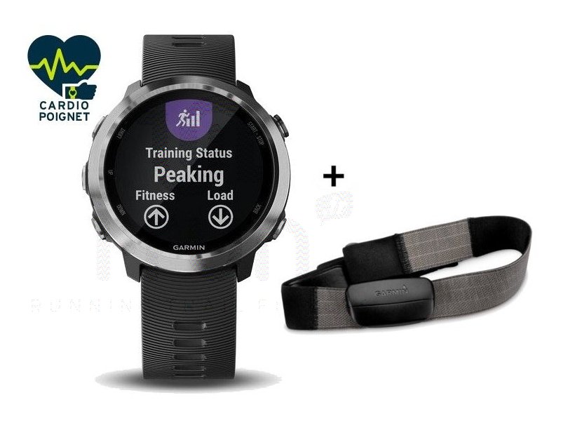 Garmin Forerunner 55 - Montre GPS multi-activités running avec fonctions  d'entrainement Garmin Coach et cardio au poignet – Noire : :  Sports et Loisirs