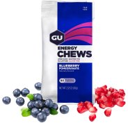 GU Gomme à mâcher Chews Myrtille et Grenade