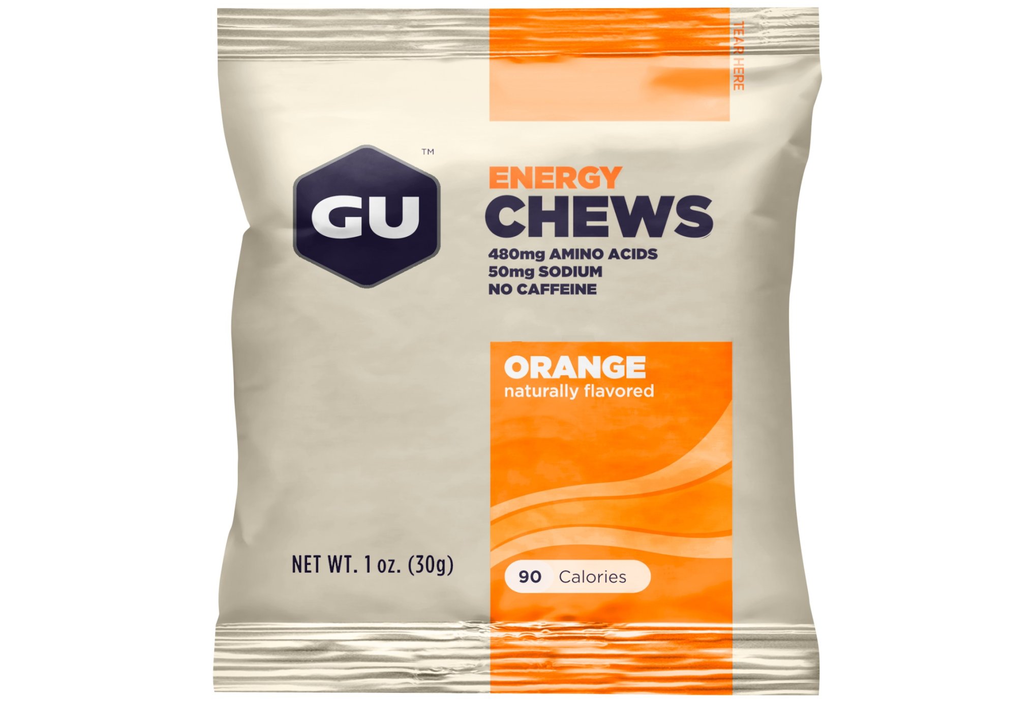 GU Chicles Chews Naranja Dietética Barritas GU