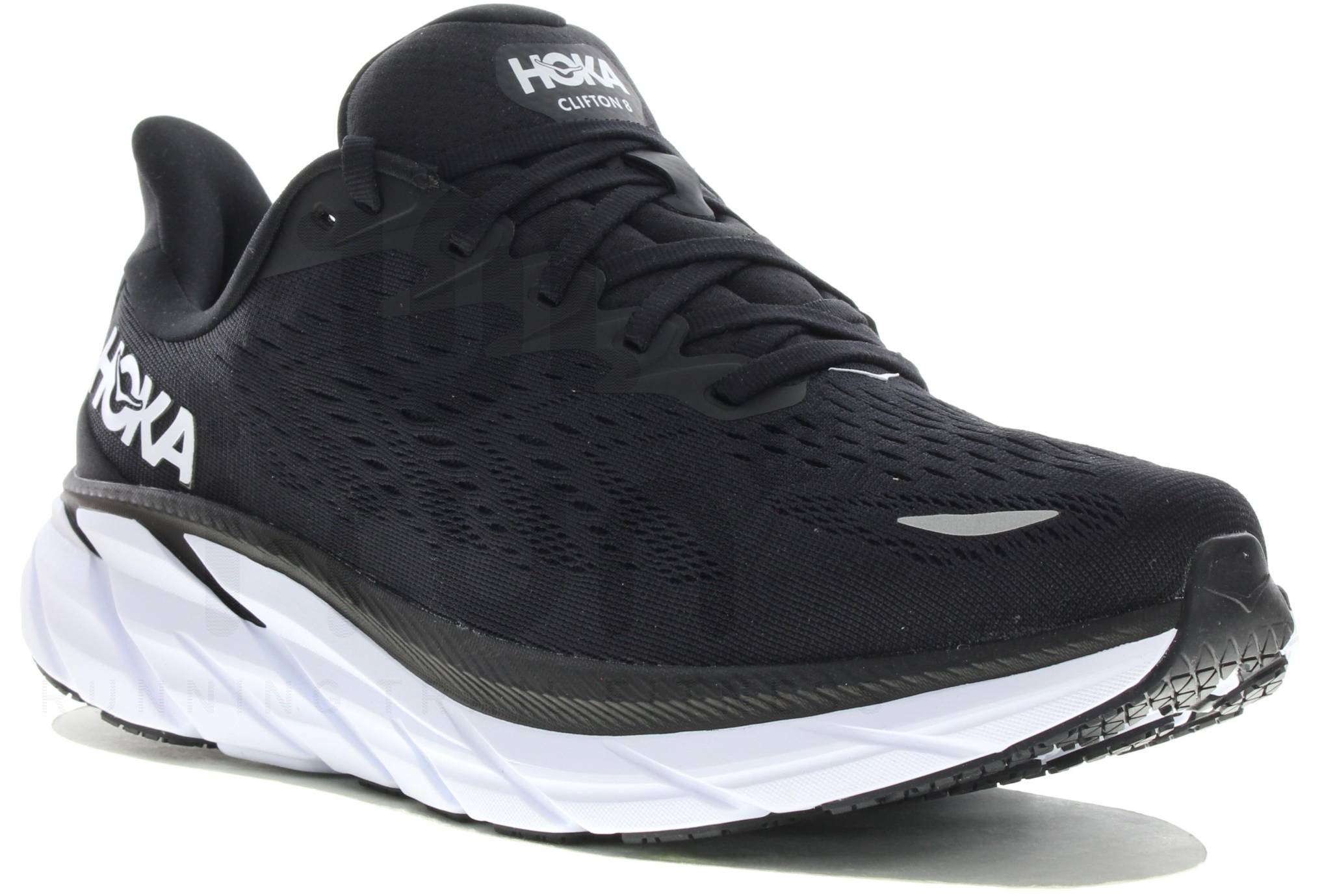Hoka One One Clifton 8 Wide Noir