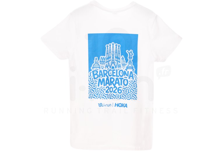 Hoka One One camiseta manga corta Marat�n BCN M