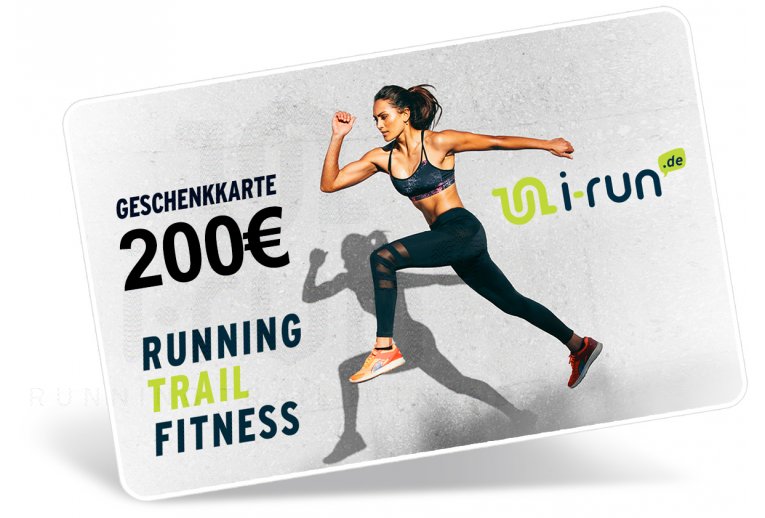 i-run.de Geschenkkarte 200 Euro für Damen