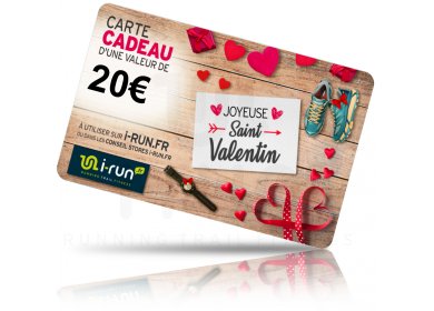 i-run.fr Carte Cadeau 20 Saint Valentin 
