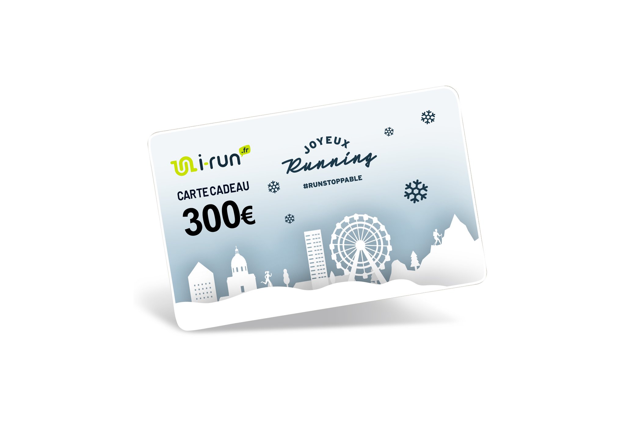 i-run.fr Carte Cadeau 300 Spéciale Noël Cartes Cadeau