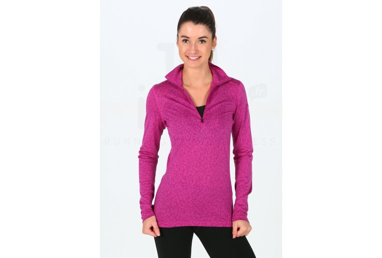 Icebreaker camiseta manga larga 200 Osasis 1/2 Zip Sky Paths