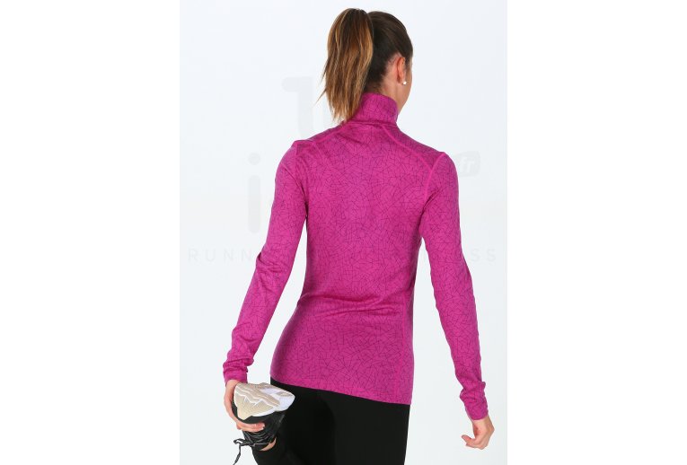 Icebreaker camiseta manga larga 200 Osasis 1/2 Zip Sky Paths