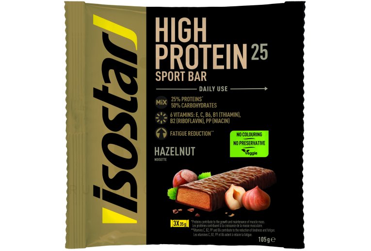 Isostar Barres High Protein 25 - Noisette