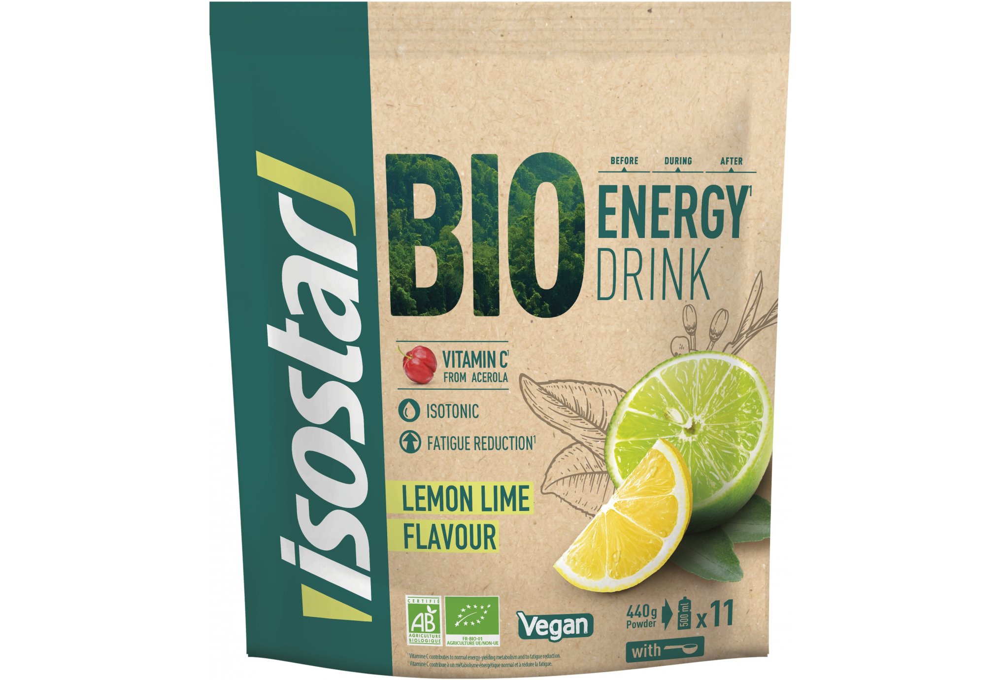 Isostar Energy Drink Bio - Citron et citron vert Diététique Boissons