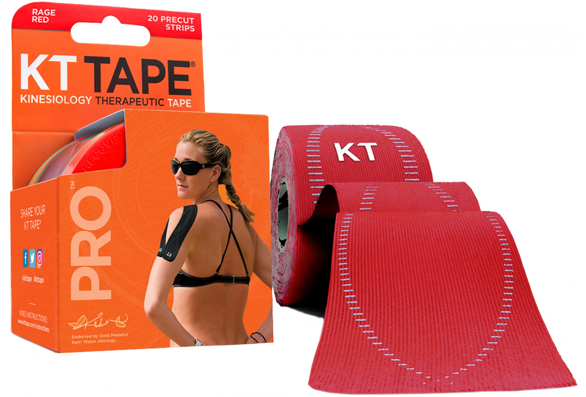 KT Tape Synthetic Pro Pré-découpé Protection musculaire & articulaire