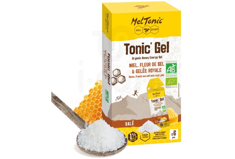 MelTonic Etui Tonic'Gel Sal BIO - Miel Fleur de sel Gele royale - 6 gels