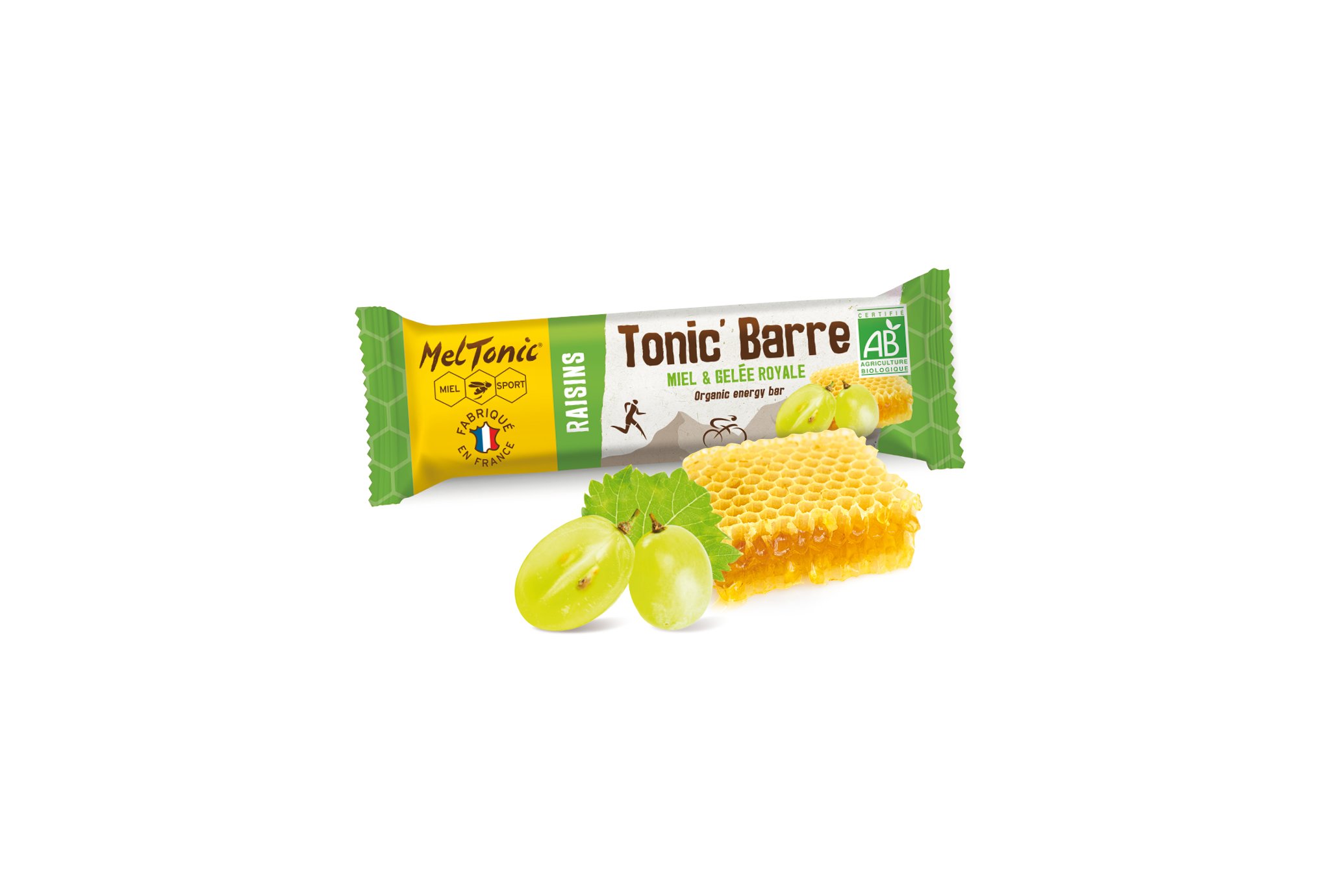 MelTonic Tonic'Barre BIO - Raisins sec Miel Diététique Barres