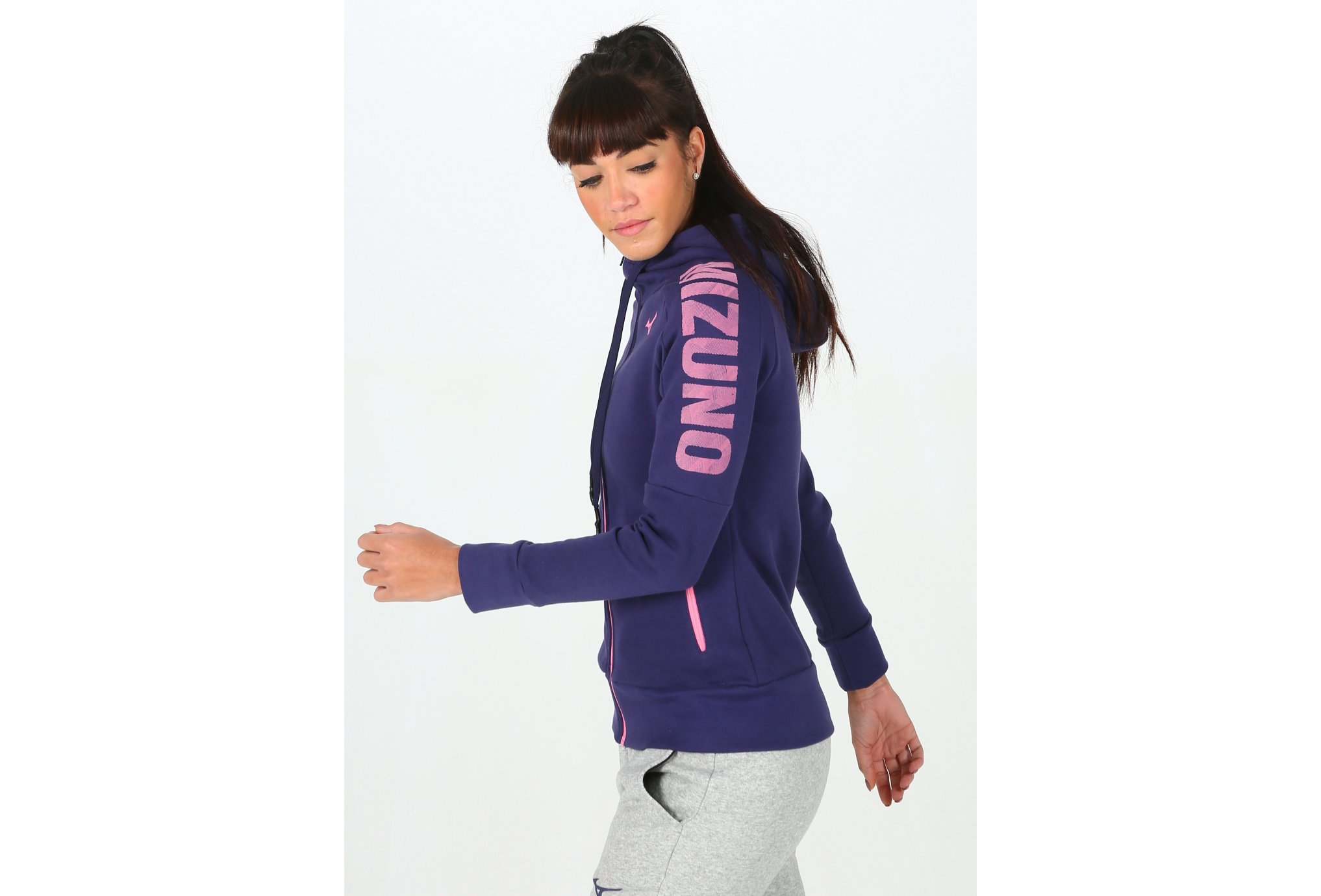 Mizuno Heritage Zip Hoody W vêtement running femme