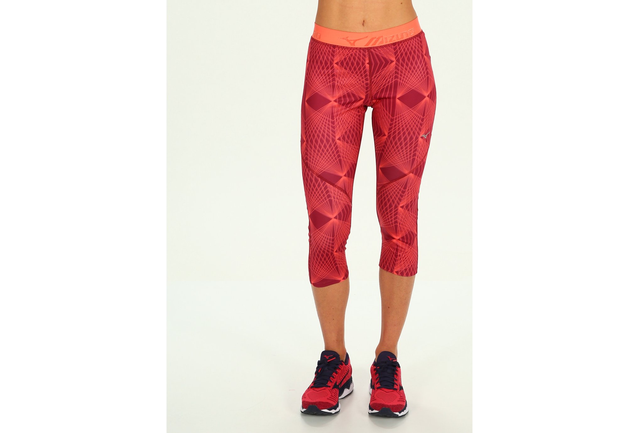 Mizuno Impulse Printed 3/4 W Diététique Vêtements femme
