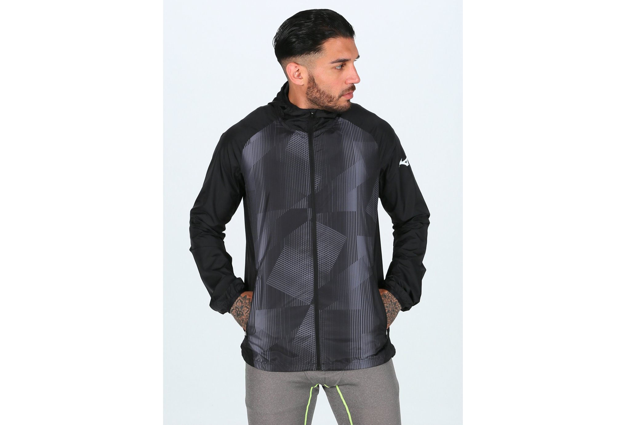 Mizuno Printed Hoody M vêtement running homme