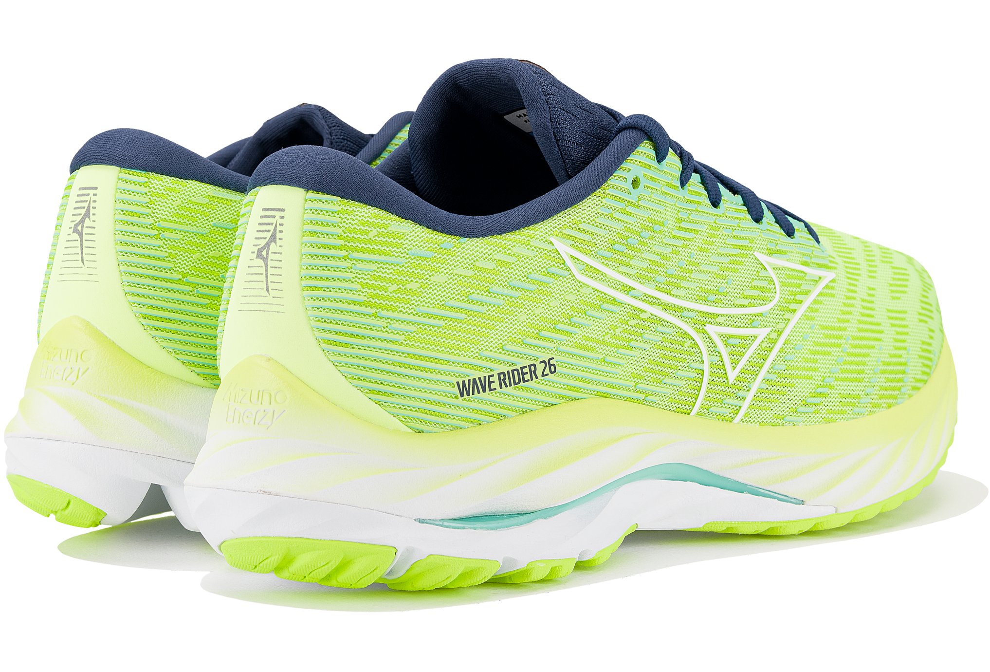 Zapatillas Mizuno Wave Rider 26 - Plateado Para Correr 🌟