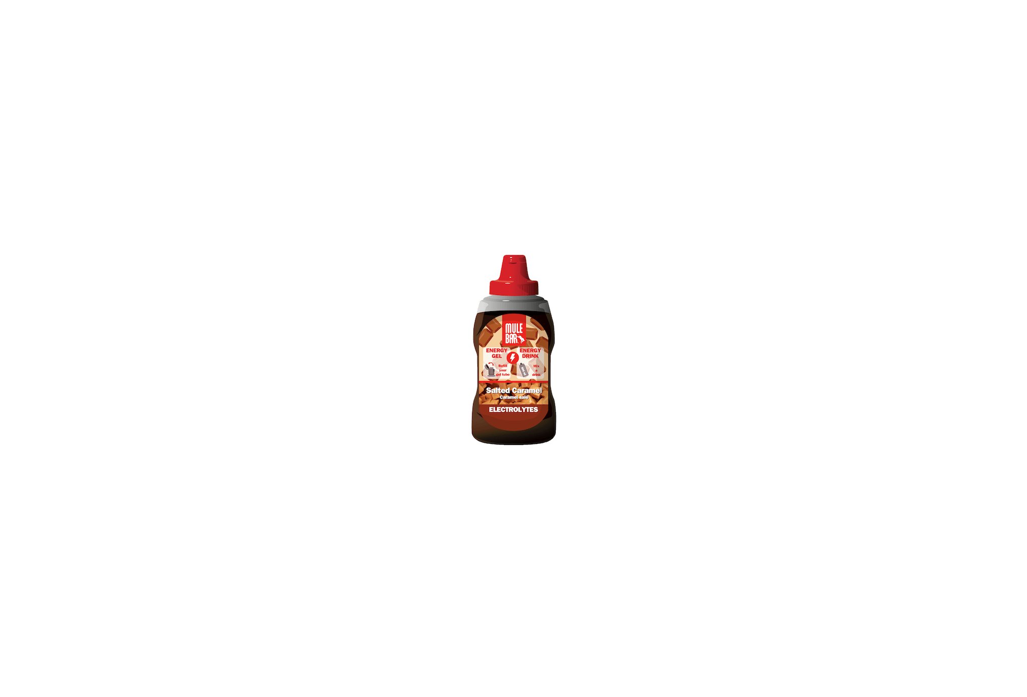 Mulebar Recharge Gel Caramel Salé Diététique Gels
