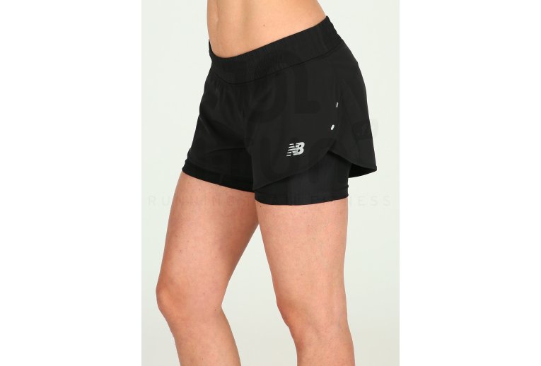 New Balance Pantal�n corto Impact 2 en 1