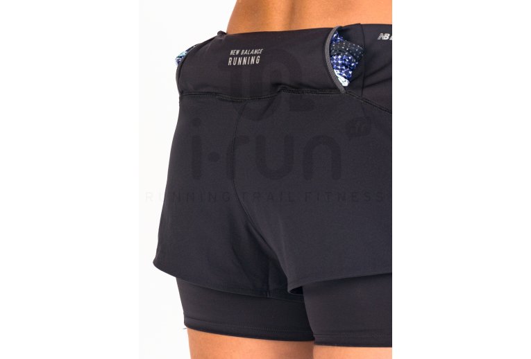 New Balance pantal�n corto Impact Run 2 en 1